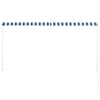 Retractable Awning 250x150 cm Blue and White