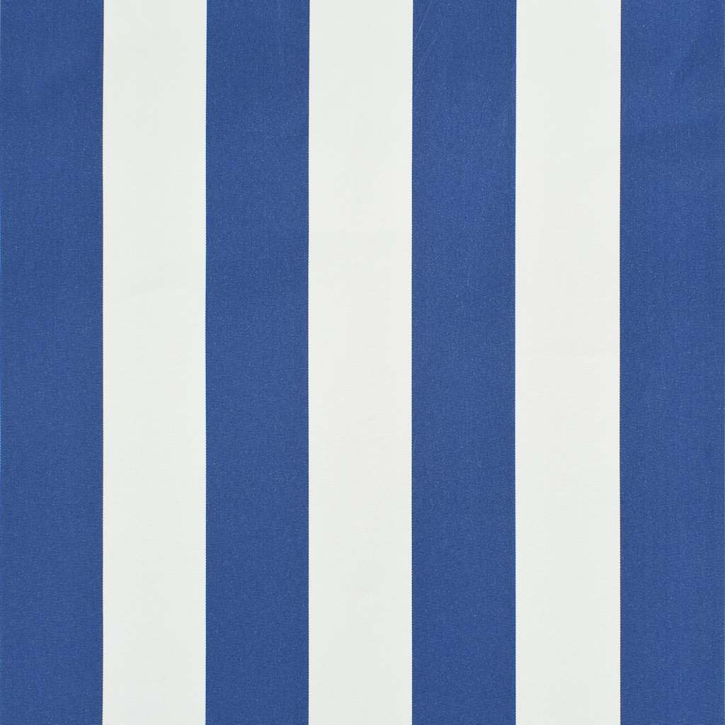 Retractable Awning 400x150 cm Blue and White