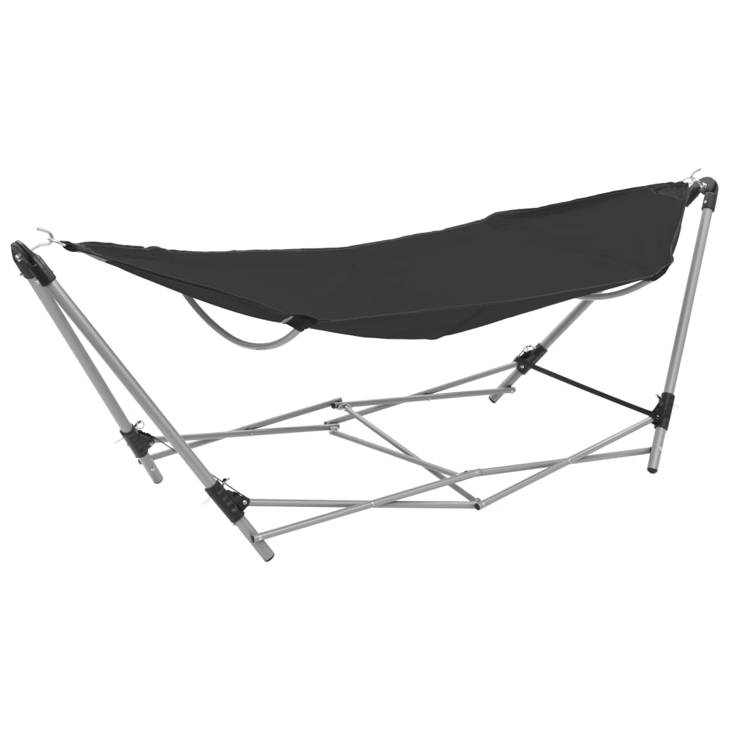 Hammock with Foldable Stand Black