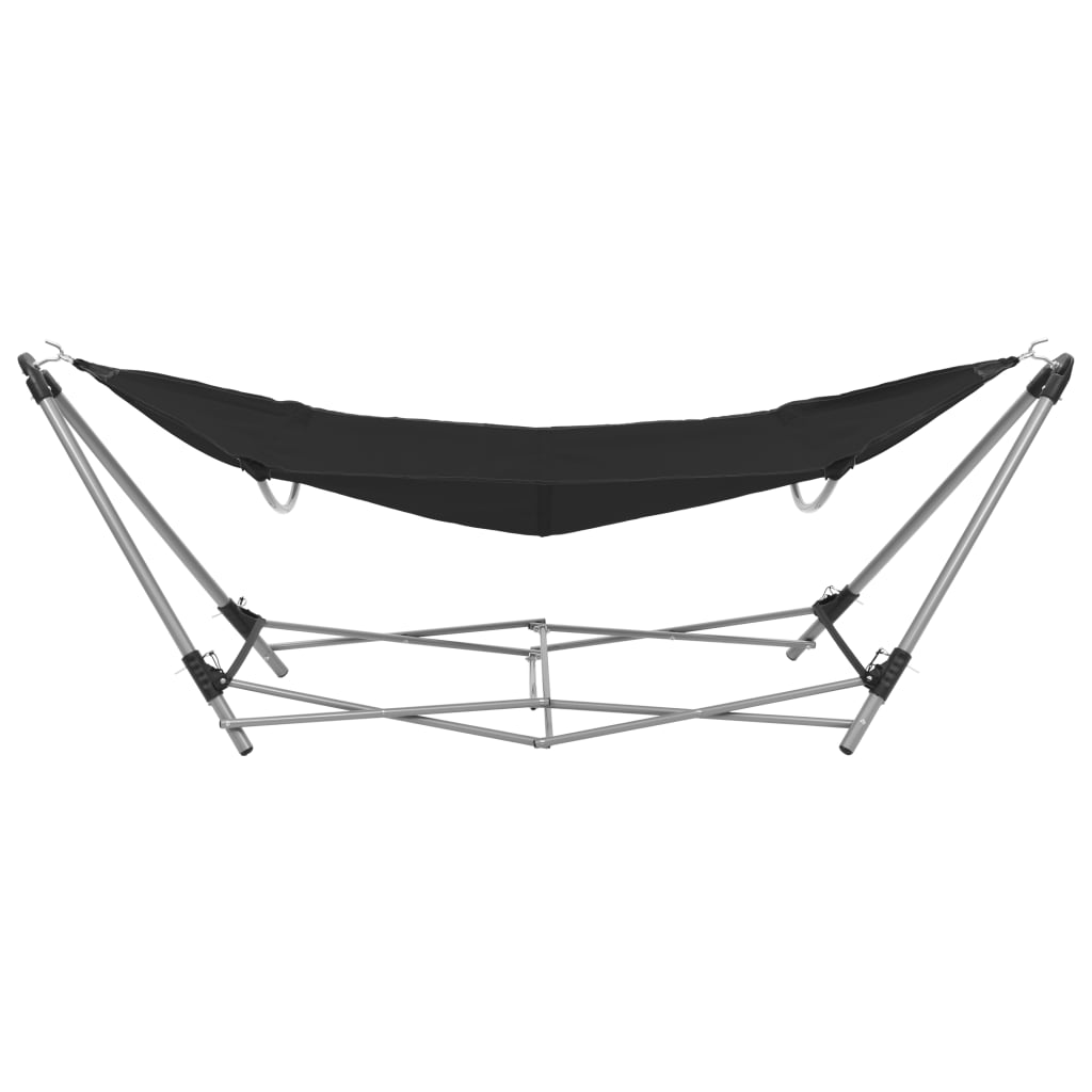 Hammock with Foldable Stand Black