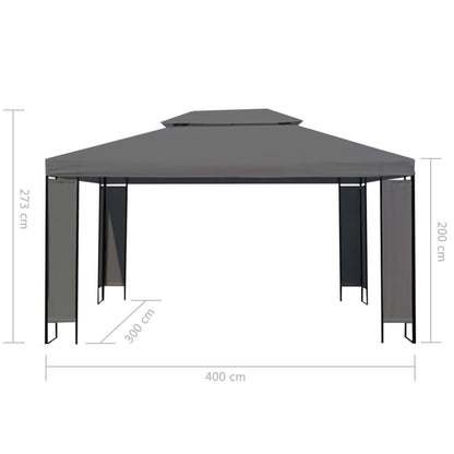 Gazebo Anthracite 118.1" x 157.5