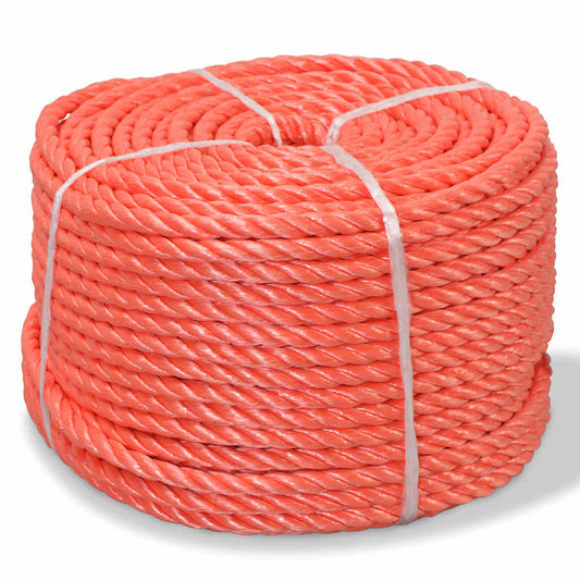 Twisted Rope Polypropylene 16 mm 100 m Orange