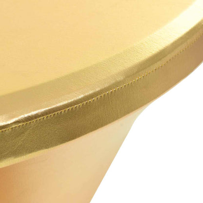 2 pcs Table Covers Stretch 60 cm Gold