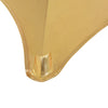 2 pcs Table Covers Stretch 80 cm Gold