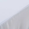 2 pcs Stretch Table Covers with Skirt 183x76x74 cm White