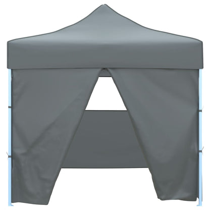 44964 vidaXL Foldable Party Tent Pop-Up with 4 Sidewalls 3x3 m Anthracite