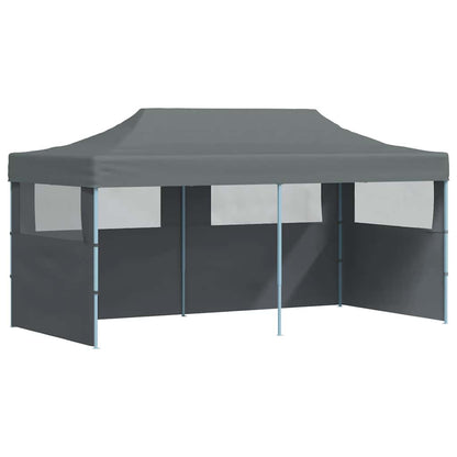 Folding Pop-up Partytent with Sidewalls 3x6 m Anthracite