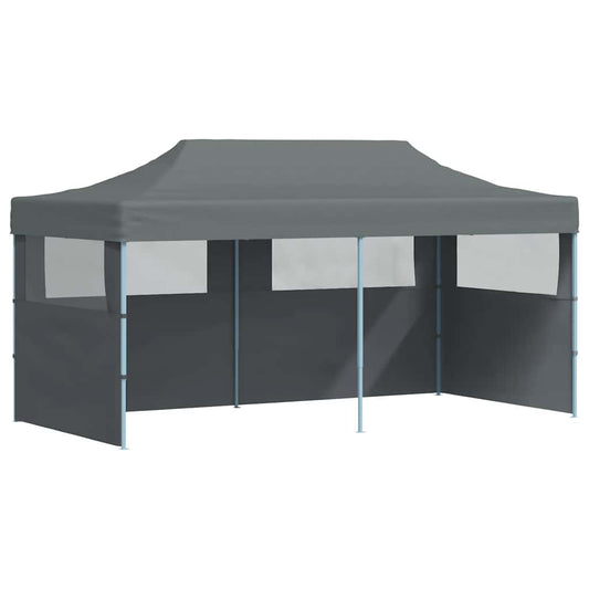 Folding Pop-up Partytent with Sidewalls 3x6 m Anthracite