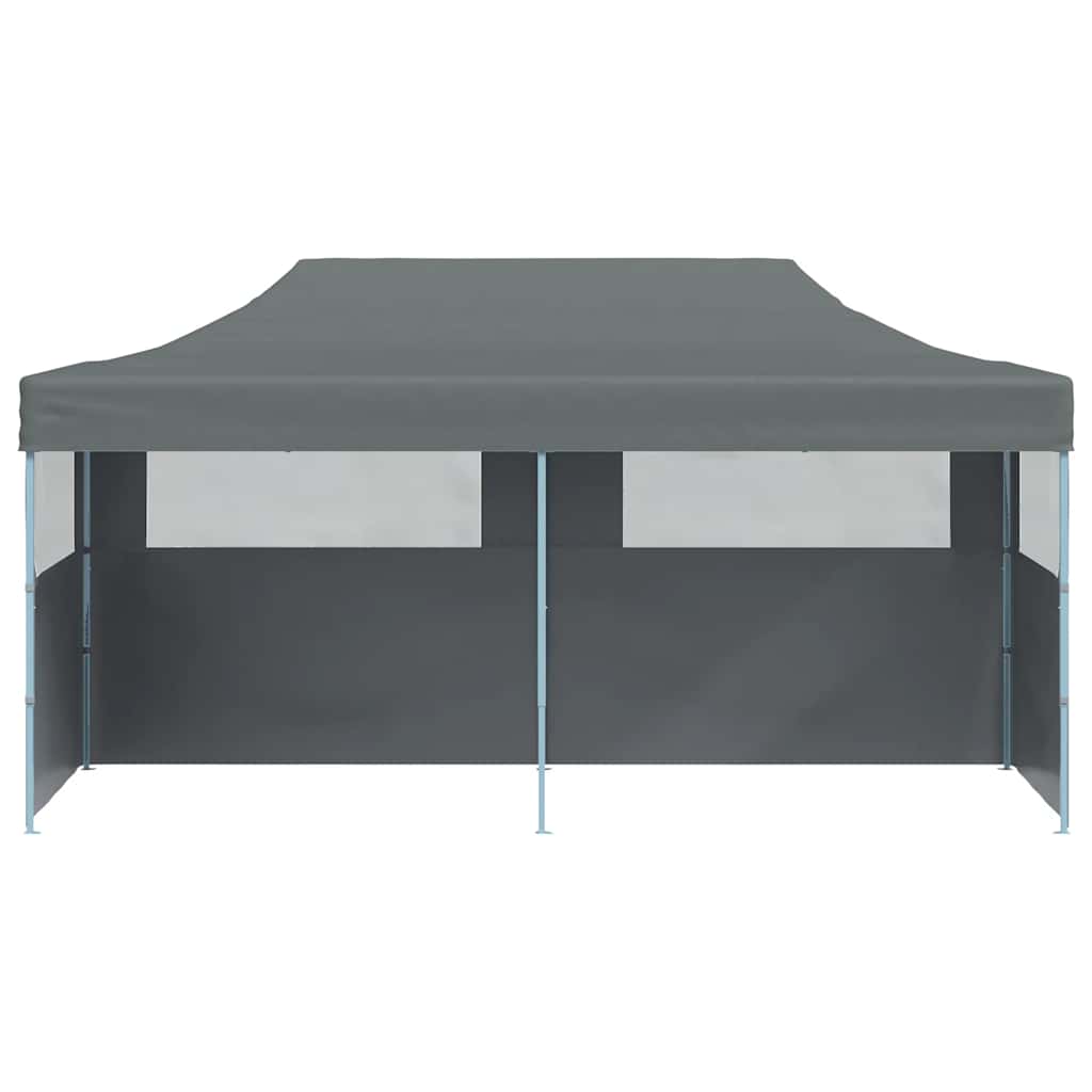44966 vidaXL Folding Pop-up Partytent with Sidewalls 3x6 m Anthracite