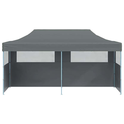 44966 vidaXL Folding Pop-up Partytent with Sidewalls 3x6 m Anthracite