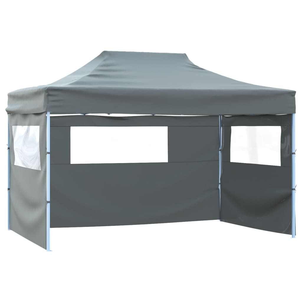 Foldable Tent with 3 Walls 431x291x315 cm Anthracite
