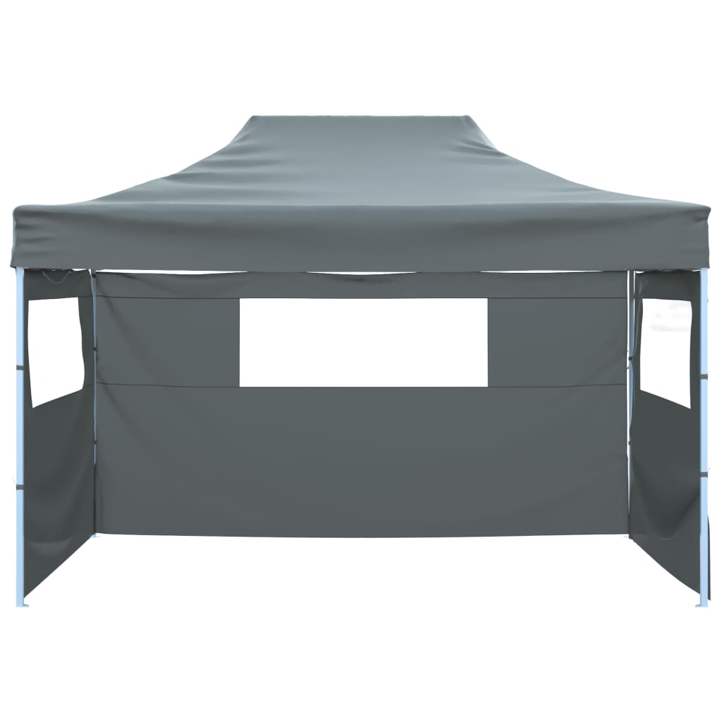 Foldable Tent with 3 Walls 431x291x315 cm Anthracite