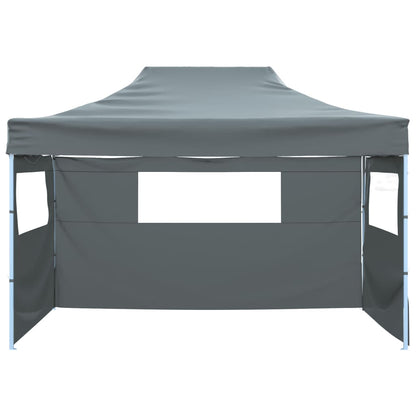 Foldable Tent with 3 Walls 431x291x315 cm Anthracite
