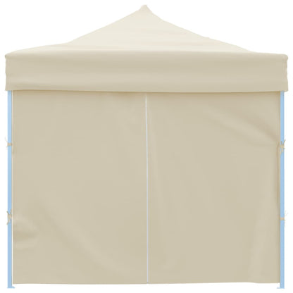 Folding Pop-up Party Tent with 8 Sidewalls 870x291x315 cm Cream