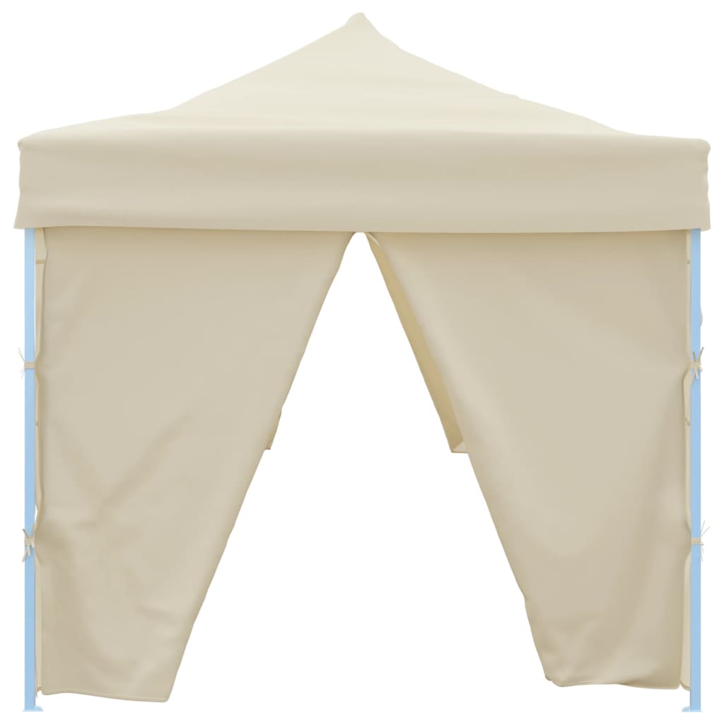 Folding Pop-up Party Tent with 8 Sidewalls 870x291x315 cm Cream