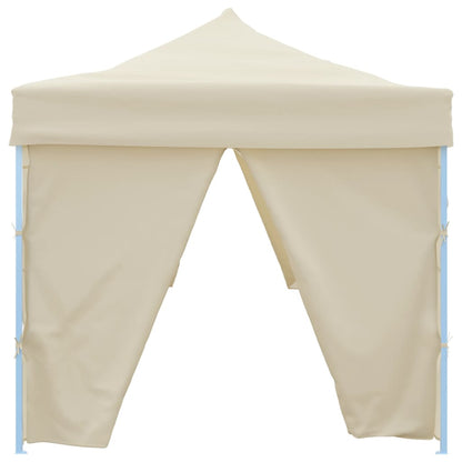 Folding Pop-up Party Tent with 8 Sidewalls 870x291x315 cm Cream