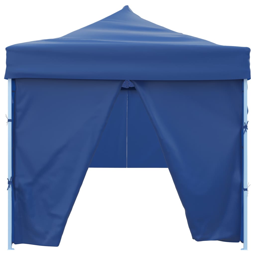 Folding Pop-up Party Tent with 8 Sidewalls 870x291x315 cm Blue