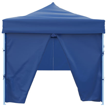 Folding Pop-up Party Tent with 8 Sidewalls 870x291x315 cm Blue