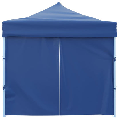 Folding Pop-up Party Tent with 8 Sidewalls 870x291x315 cm Blue