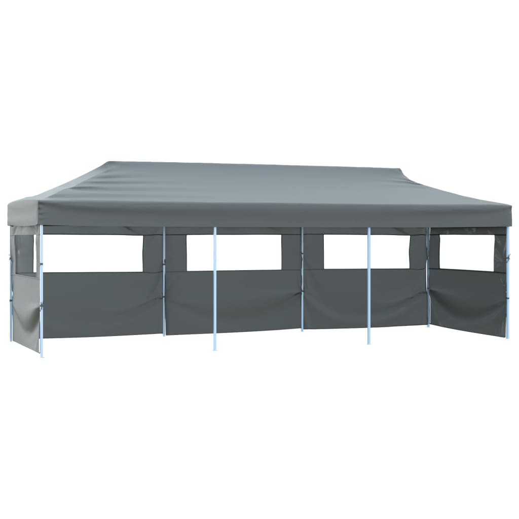 Folding Pop-up Party Tent with 5 Sidewalls 870x291x315 cm Anthracite