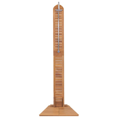 Garden Shower Solid Teak 70x75x204 cm