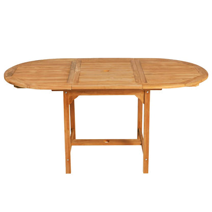 7 Piece Outdoor Dining Set Solid Teak Wood