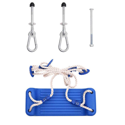 Swing Seats with Ropes 2 pcs Blue 37x15 cm Polyethene