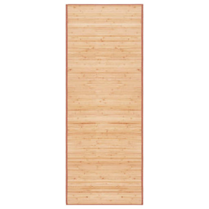 247205 vidaXL Rug Bamboo 80x200 cm Brown