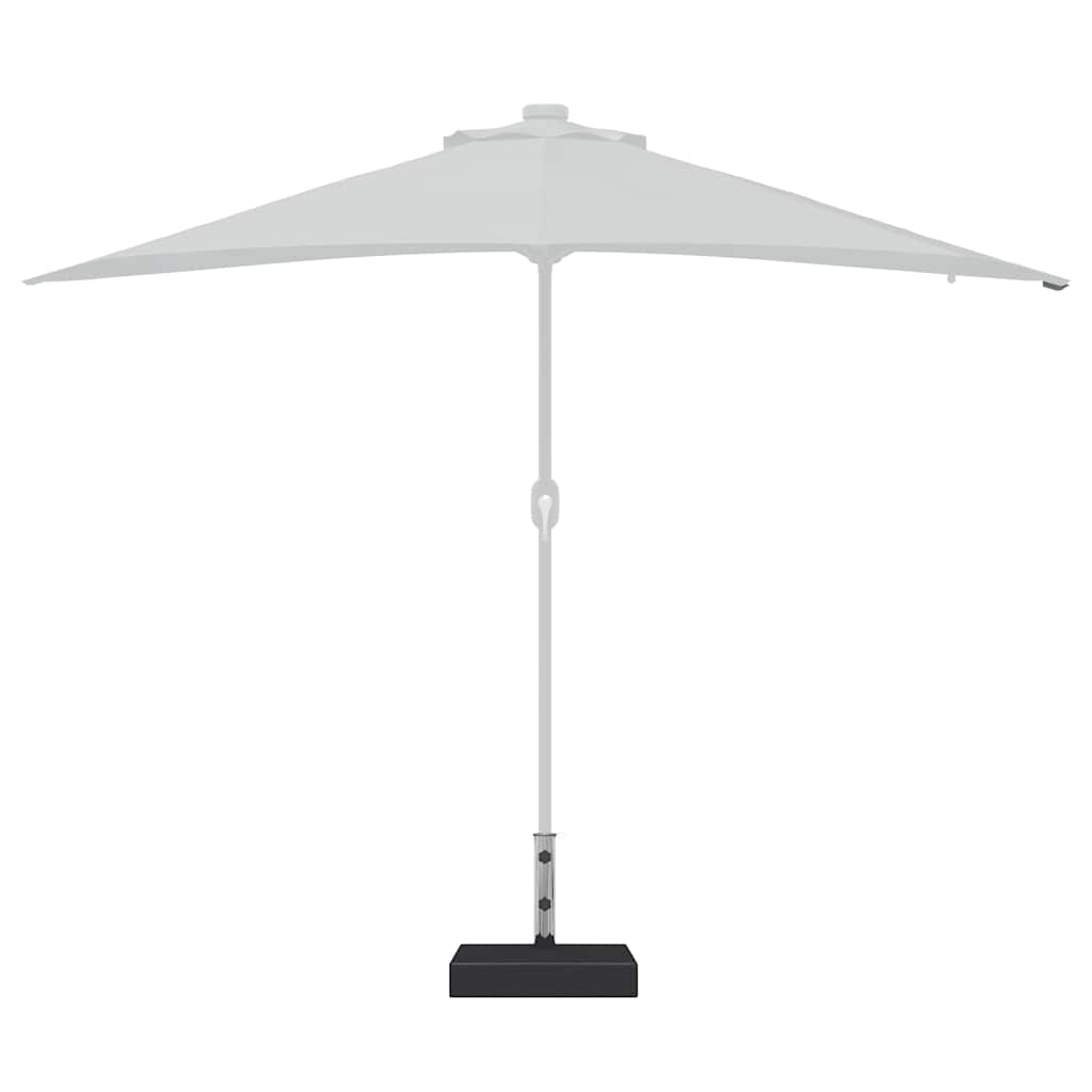 Parasol Base Granite 55.1 lb Rectangular Black
