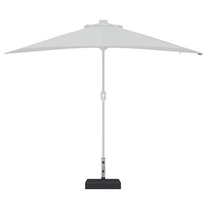 Parasol Base Granite 55.1 lb Rectangular Black