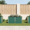 Garden Raised Bed Galvanized Steel 63"x15.7"x31.3" Green