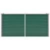 Garden Raised Bed Galvanized Steel 63"x15.7"x31.3" Green