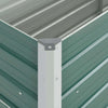 Garden Raised Bed Galvanized Steel 63"x15.7"x31.3" Green