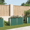 Garden Raised Bed Galvanized Steel 63"x15.7"x31.3" Green