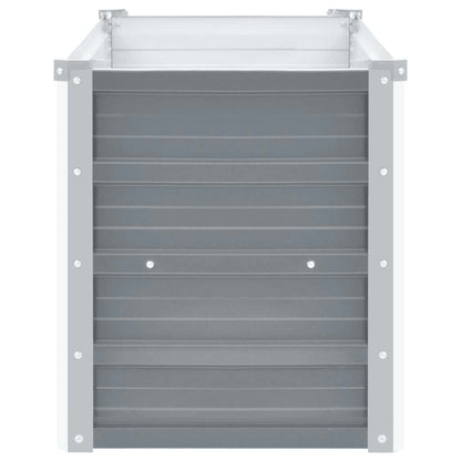 Garden Raised Bed Galvanised Steel 160x40x45 cm Grey