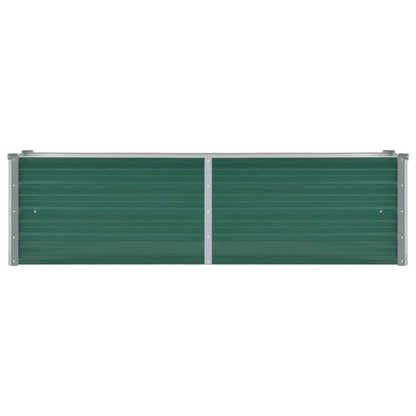 Garden Raised Bed Galvanised Steel 160x40x45 cm Green