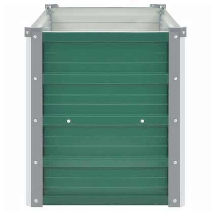 Garden Raised Bed Galvanised Steel 160x40x45 cm Green