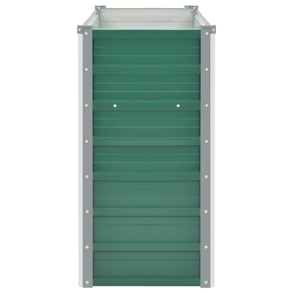 Garden Raised Bed Galvanized Steel 39.4"x15.7"x31.3" Green