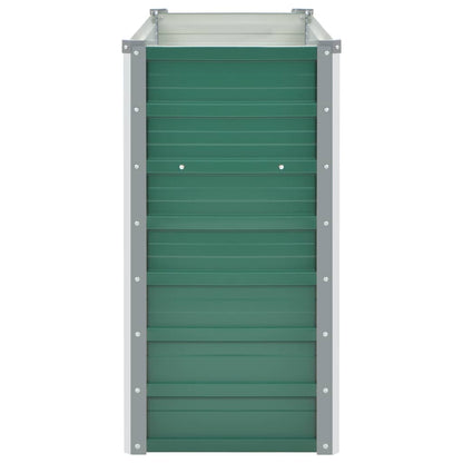 Garden Raised Bed Galvanized Steel 39.4"x15.7"x31.3" Green