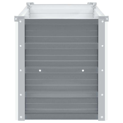 Garden Raised Bed Galvanized Steel 39.4"x15.7"x17.7" Gray