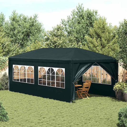 Partytent | Green | Polyethylene, Steel | 3x6 m | UV-resistant materials