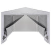 Party Tent with 4 Mesh Sidewalls 9.8' x 9.8'