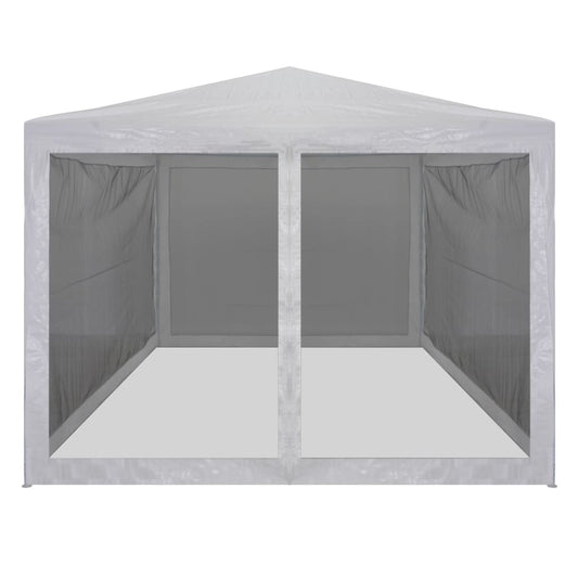 Party Tent with 4 Mesh Sidewalls 4x3 m