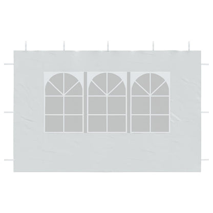 45113 vidaXL Party Tent Sidewall 2 pcs with Window PE White