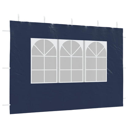 45115 vidaXL Party Tent Sidewall 2 pcs with Window PE Blue