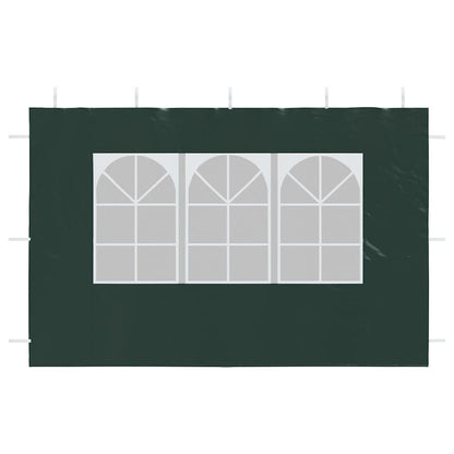 45119 vidaXL Party Tent Sidewall 2 pcs with Window PE Green