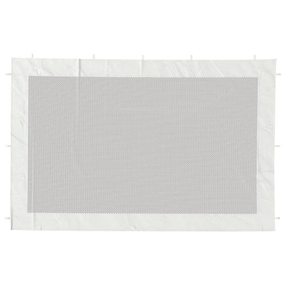 Party Tent Sidewall 2 pcs White and Black Mesh