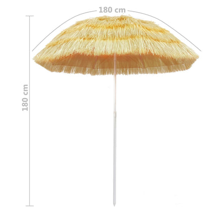 Beach Umbrella Natural 180 cm Hawaii Style