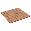 11 pcs Decking Tiles WPC 30x30 cm 1 sqm Teak Colour