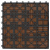 11 pcs Decking Tiles WPC 30x30 cm 1 sqm Teak Colour